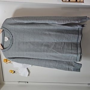 J. Crew Green/Natural Striped Long sleeve Shirt - Men's Small